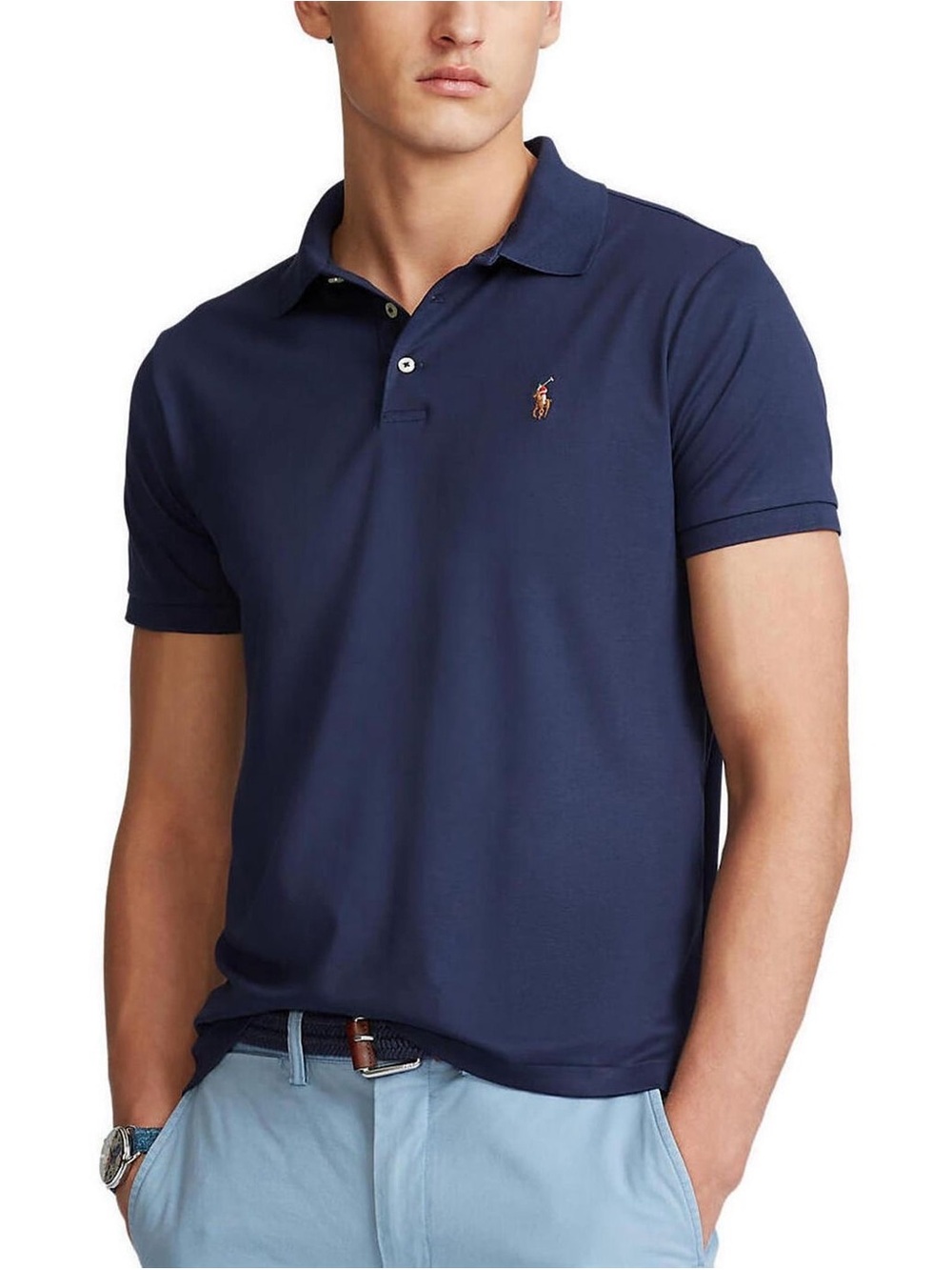 Polo by Ralph Lauren Blue Short-Sleeve Polo with Embroidered Pony